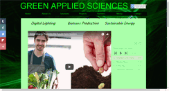 Desktop Screenshot of greenappliedsciences.com