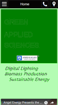 Mobile Screenshot of greenappliedsciences.com