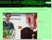 Tablet Screenshot of greenappliedsciences.com